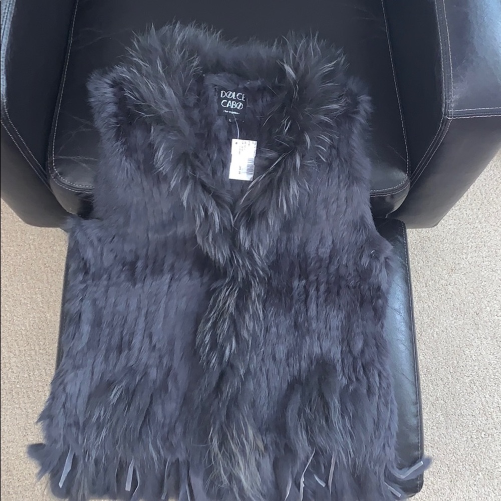 Woman’s fur vest
